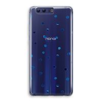 Blauwe stippen: Honor 9 Transparant Hoesje