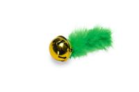 Beeztees Kerstbel met Veer groen kattenspeelgoed