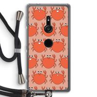 Krab: Sony Xperia XZ2 Transparant Hoesje met koord