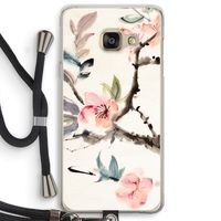 Japanse bloemen: Samsung Galaxy A3 (2016) Transparant Hoesje met koord