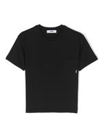 MSGM Kids t-shirt en coton à poche poitrine plaquée - Noir - thumbnail