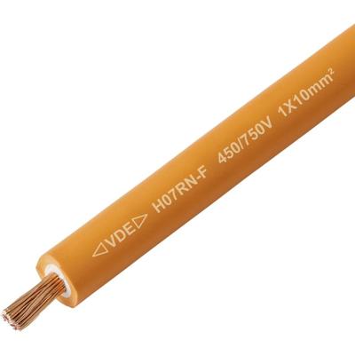 TRU COMPONENTS TC-13537048 Rubberkabel H07RN-F 1 x 10 mm² Oranje per meter