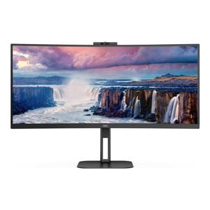AOC Value-Line CU34V5CW/BK LED-monitor Energielabel G (A - G) 86.4 cm (34 inch) 3440 x 1440 Pixel 21:9 4 ms HDMI, DisplayPort, USB-A 3.2 Gen 1, USB-C,