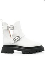 Stuart Weitzman bottines Maverick Bedford Moto - Blanc - thumbnail