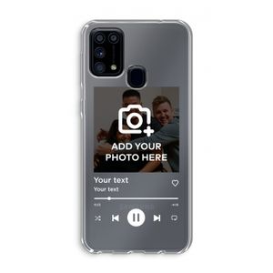 Music Player: Samsung Galaxy M31 Transparant Hoesje