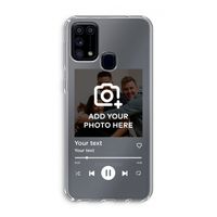 Music Player: Samsung Galaxy M31 Transparant Hoesje