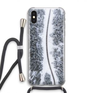 Snøfall: iPhone X Transparant Hoesje met koord