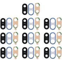 10 STKS terug camera bezel met lens cover & lijm voor Huawei P20 Lite (blauw)