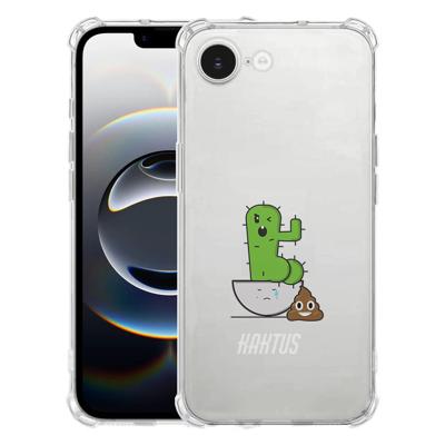 Apple iPhone 16e Hoesje - Cactus Poo TPU Antishock Apple iPhone 16e Hoesje - Cactus Poo TPU Antishock