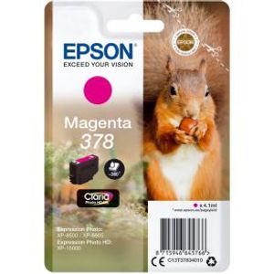 Epson 378 4.1ml 360pagina's Magenta inktcartridge - [C13T37834010]