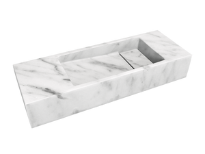 Balmani Mood fonteintje 55 x 20 cm Carrara marmer