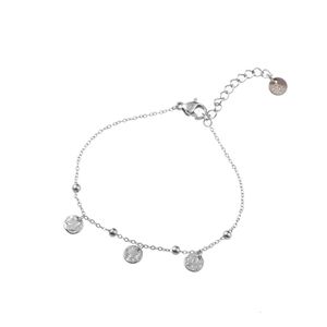 Go Dutch Label Armband met Discs en Bolletjes Zilver