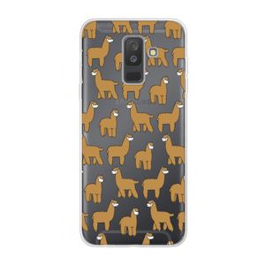 Alpacas: Samsung Galaxy A6 Plus (2018) Transparant Hoesje