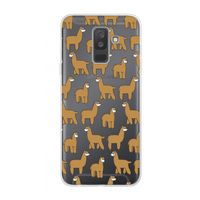 Alpacas: Samsung Galaxy A6 Plus (2018) Transparant Hoesje