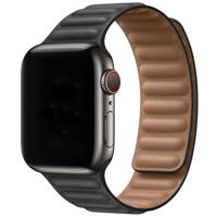 Apple Watch Leren Solo Band - Zwart - 44, 45, 46 & 49mm Apple Watch Leren Solo Band - Zwart - 44, 45, 46 & 49mm