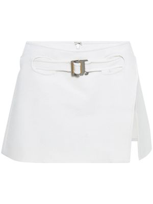 Dion Lee minijupe Interloop - Blanc
