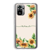 Zonnebloemen: Xiaomi Redmi Note 10S Transparant Hoesje