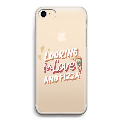 Pizza is the answer: iPhone 7 Transparant Hoesje