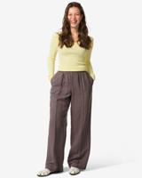 HEMA Damesbroek Inez wide fit bruin (bruin)