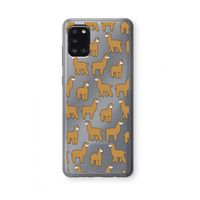 Alpacas: Samsung Galaxy A31 Transparant Hoesje