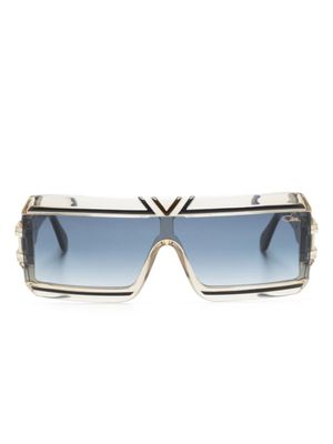 Cazal lunettes de soleil à monture rectangulaire - Or