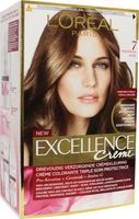 Loreal Excellence 7 middenblond (1 Set)