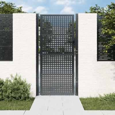 Poort 105x250 cm staal antracietkleurig
