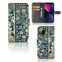 Apple iPhone 13 Hoesje Beige Flowers