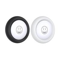 Soft Silicone Stick-On AirTag 2021 Protective Case - Black/White