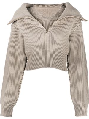 Jacquemus pull La maille Risoul en laine - Tons neutres