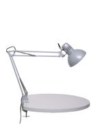 Bureaulamp MAUL Study tafelklem excl.LED lamp E27 zilver - thumbnail