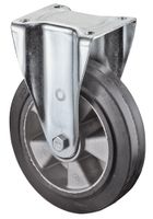 BS Rollen Bokwiel voor zware lasten | wiel-d. 200 mm draagvermogen 450 kg | rubber | 138 mm 110 mm | 1 stuk - N110.B80.200 N110.B80.200