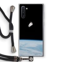 Alone in Space: Samsung Galaxy Note 10 Transparant Hoesje met koord