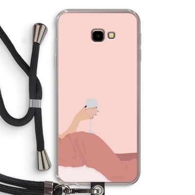 Wine: Samsung Galaxy J4 Plus Transparant Hoesje met koord