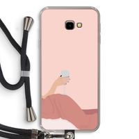 Wine: Samsung Galaxy J4 Plus Transparant Hoesje met koord