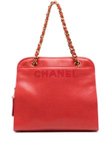 CHANEL Pre-Owned sac porté épaule à logo embossé (1997-1999) - Rouge