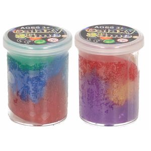 1x Potjes galaxy speelslijm gekleurd 150 ml inhoud   -