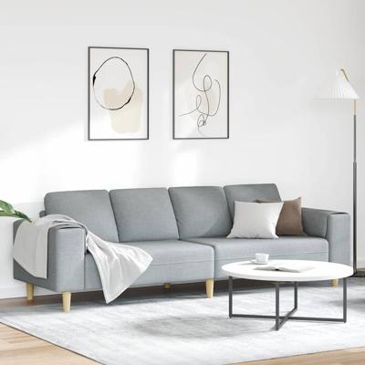 Bankstel Lichtgrijs Stof