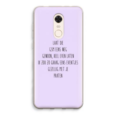 GSM: Xiaomi Redmi 5 Transparant Hoesje