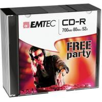 Emtec ECOC801052SL lege cd CD-R 700 MB 52x 10 stuk(s) Emtec ECOC801052SL lege cd CD-R 700 MB 52x 10 stuk(s)