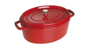 Staub Braadpan Ovaal Cocotte Kers - ø 31 cm / 5.5 liter