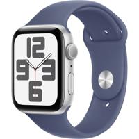 Apple Watch SE (2024) GPS 44 mm Aluminium kast Sportband Denim M/L