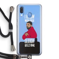 Sleigh Bells Ring: Samsung Galaxy A40 Transparant Hoesje met koord