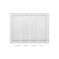 VEVOR Ventilatierooster Uitlaatrooster Louvrerooster 67,6x52,5x4cm