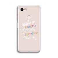 Right Place: Google Pixel 3 Transparant Hoesje