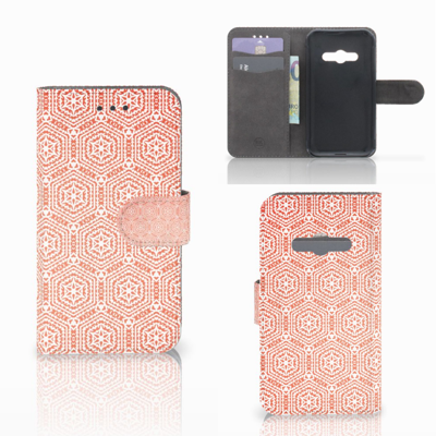 Samsung Galaxy Xcover 3 | Xcover 3 VE | Telefoon Hoesje | Pattern Orange