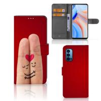 OPPO Reno 4 Pro 5G | Wallet Case | met Pasjes | Liefde - Origineel Romantisch Cadeau