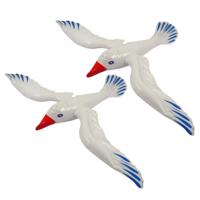 Henbrandt Opblaasbare meeuw vogel - 2x - 67 cm - Zeevogels - Maritieme decoraties
