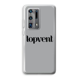 Topvent Grijs Zwart: Huawei P40 Pro Plus Transparant Hoesje