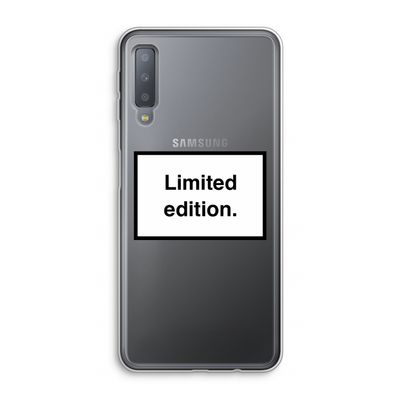 Limited edition: Samsung Galaxy A7 (2018) Transparant Hoesje